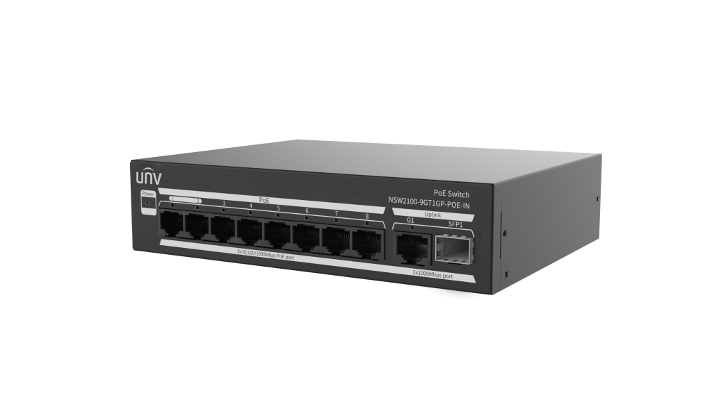 UNV NSW2100-9GT1GP-POE-IN Lite Cloud Managed Gigabit Ethernet PoE Switch