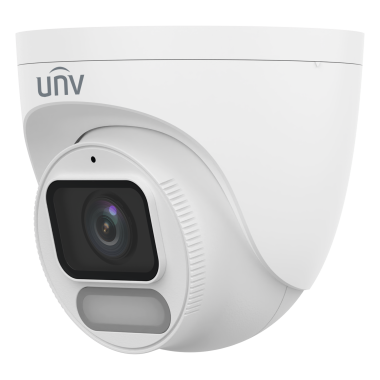 UNV IPC3622LE-ADF40K-WP-L 2MP ColorHunter Wise-ISP Fixed Warm Light Turret Network Camera